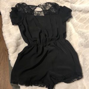 Black romper.